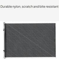 Retractable Pet Gate Mesh Barrier for Indoor Use