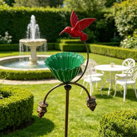 跨境新品 Hummingbird Feeder 花朵喂鸟器户外花园庭院蜂鸟喂鸟器