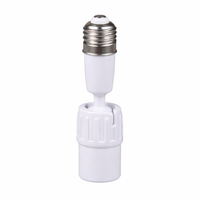 Living Room Lamp with UK Plug and On/Off Switch, Flexible Gooseneck E27 to E27 Adapter, Screw Lamp Holder with 60A Rated Current, DIY Lighting