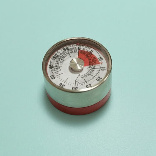 Analog Countdown Timer Cooking Timer Magnetic Mechanical Timer Visual Countdown Timer Wind-up Function Durable Stainless Steel ABS Suitable for Kitchen Classroom Home Office