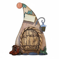 1 Piece Diy Fairy Door Miniature Gnome Boxwood Ornament Wooden Blank Sign Rustic Door Suitable for Home Decoration Garden Stairs Creative Living Space