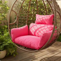 Hanging Chair Cushion Washable Oval Chair Cushion Solid Color for Patio, Indoor