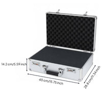 Aluminum Hard Case with Foam Shockproof Hard Shell Toolbox Reinforced Corners