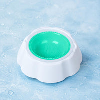 Round Pet Cooling Bowl Flared Base Cooling Pet Bowl Raised Rim for Feeding
