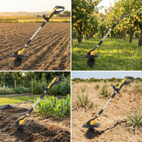 Electric Micro Tiller Bare Tool Cordless Garden Cultivator Compact for Gardeners