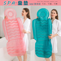 Inflatable Seat Cushion with Suction Cups for Bathroom Use