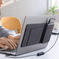 Space-Saving Self Adhesive Laptop Pouch Multi Purpose Mouse Pocket Portable Mouse Holder Pouch Slim Design for Office, Travel