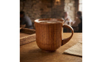 Wooden Handled Cup Durable Tableware Easy to Clean