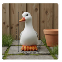 Duck Statue Resin Duck Figurine Realistic Look for Yard, Patio