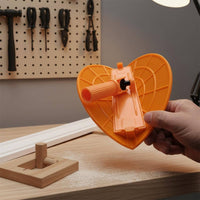 Semi-Round Sanding Holder Long Handle Corner Sanding Pad Holder Plastic Body
