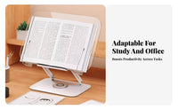 Adjustable Reading Stand Holds Thick Books Swiveling Reading Easel for Musicians