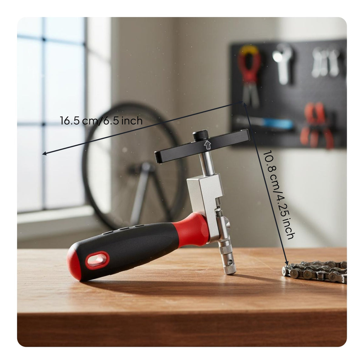 Bike Chain Tool 8-12 Speed Chain Rivet Tool Anti-Slip Handle for Repair Shop
