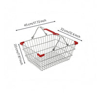 Wire Mesh Shopping Carrier Reinforced Metal Shopping Carrier Open Top