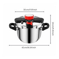 Safety-Lock Proof 6L Pressure Cooker Large Capacity Stainless Steel Pressure Cooker