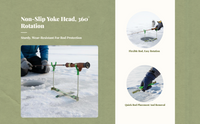 Ice Fishing Rod Holder, Foldable, Portable, Adjustable Stand