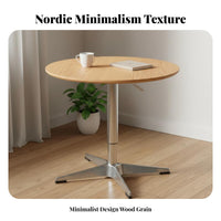 Height-Adjustable Lift-Top Coffee Table Space-Saving Round Lift-Top Table Multi-Functional Household Furniture Multifunctional for Apartment Dwellers, Telecommute Workers, Small Areas, Living Room, Home Office, Bedroom