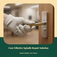 Door Lock Spindle Bar, Square Iron Shaft, Replacement Handle Accessory, Easy Installation, Residential & Commercial Use