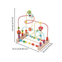 Wooden Bead Maze Multicolored Creature Bead Maze Infant Plaything Fine Motor Skills Tabletop for Toddlers, Home Play