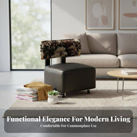 Rolling Low Chair with Back 360° Swivel Casters Mobile Seating for Home, Seniors
