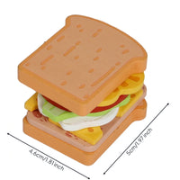 Wooden Sandwich Toy Stacking Pretend Sandwich Set Compact Educational for Young Children