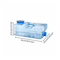 Tea Table Water Bottle Food Grade PC Material Rectangular Water Container
