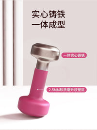 PROIRON/普力艾浸塑哑铃男女士家用健身器材宿舍套装