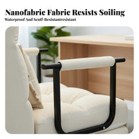 Shut Ice Rest Lounger Foldable Pull-Extendable Chair Bed 2-in-1 Design Adjustable Backrest for Students, Adults, Guest Room