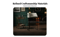 Light Luxury Aesthetic Upholstered Sled Base Stool Minimalist Design Counter Chair With Footrest Home Furnishing Padded Seat and Back for Interior Designers, Business Owners, Villa, Restaurant, Cafe, Kitchen Island
