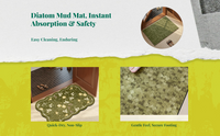 Diatomaceous Earth Bath Mat dries fast