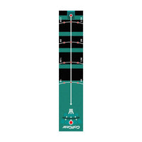 Alignment Guides Golf Putting Mat Long-Lasting Locked Border Indoor Putting Green Easy To Clean Golf Training Mat Distance Markers for Golfers, Beginners