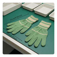 Knitted Work Gloves Non-Slip Two-Tone Work Gloves Breathable for Factory Workers