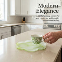 Glass Tea Tray, Modern Minimalist Style