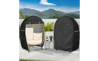 Outdoor Egg Chair Cover with Zipper Full-Coverage Patio Egg Chair Cover Fitted Waterproof for Garden, Balcony