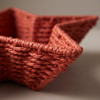 Handwoven Star-Shaped Tray | Paper Rope Basket, for Coffee Table