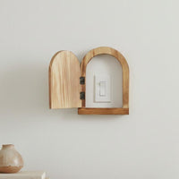 Wooden Light Switch Cover Designer Design Creative Switch Surround Matching Screws Included Home Decor for Living Room