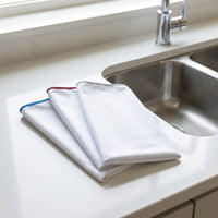 Low-Lint Cleaning Cloths and 40x40 cm Microfibre Cloth, Polyester-Nylon Blend for Glass, Reusable Cleaning Cloths for Wine Glasses and Mirrors