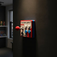 Switch Cover with Joystick Decorative Faceplate Fun for Gamers