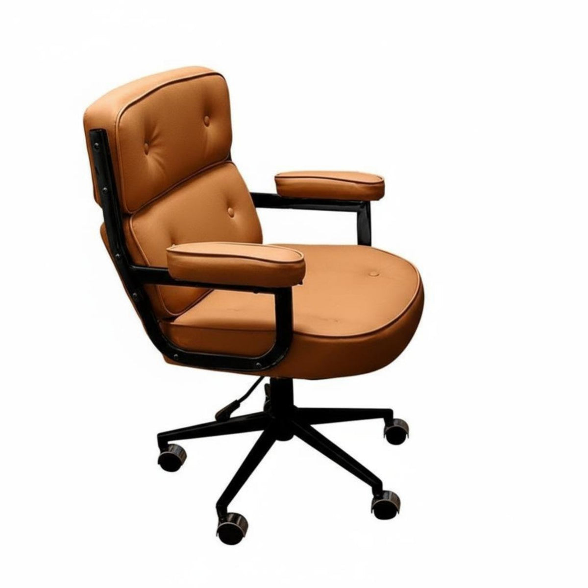 Soft Upholstery Upholstered rotating Armchair Modern design paddinged Armchair Rolling Casters Task Chair Ergonomic rearrest for Students, Women, Girls, Study Room, Bedroom