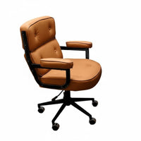 Soft Upholstery Upholstered rotating Armchair Modern design paddinged Armchair Rolling Casters Task Chair Ergonomic rearrest for Students, Women, Girls, Study Room, Bedroom
