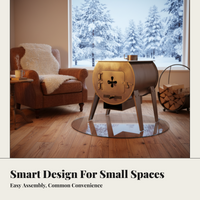 Fireplace Stove, Portable Fire Pit, Metal for Home Heating