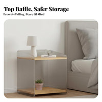 C-Shaped Side Table Space-Saving Design Nightstand Minimalist design for Students