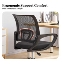 Ergonomic Mesh Back Chair Adjustable Height Computer Seat 360° Swivel