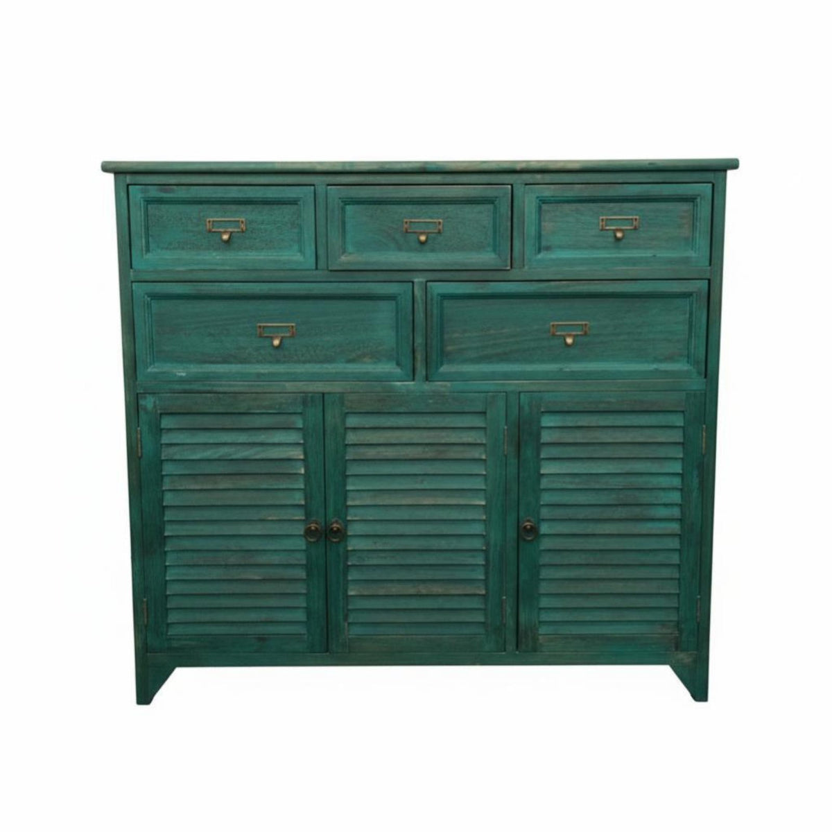 3-Drawer Rustic End Table Vintage Design Bedroom Furniture Multifunctional Space-Saving for Apartment Dwellers, Hallway
