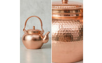 Hammered Copper Tea Kettle Traditional Copper Tea Kettle Handmade Hammered Teapot for Kitchen Display