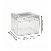 Transparent Acrylic Reptile Enclosure Ventilated Reptile Enclosure Front Opening Acrylic Terrarium Thickened