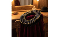 Elizabethan Neck Ruff Theatrical Historical Ruffle Gold-Edged Ruffled for Actors, Cosplayers, Theater, Cosplay, Photoshoots