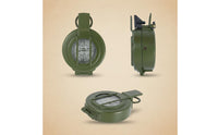 Compass Foldable Folding Compass Navigation Tool Degree Graduations Carrying Loop