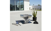 Adjustable Height Camp Grill Foldable Outdoor Cooking for Campers
