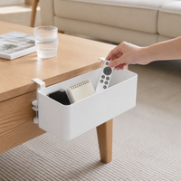 Adjustable Desk Organiser, Desktop Organiser for Pens Pencils Notebooks, Multipurpose Office Storage, 1-Layer Clamp-On Design