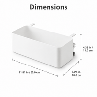 Adjustable Desk Organiser, Desktop Organiser for Pens Pencils Notebooks, Multipurpose Office Storage, 1-Layer Clamp-On Design